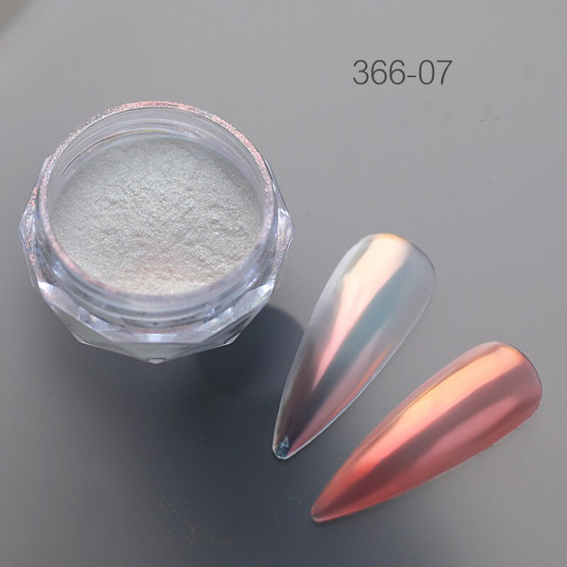 Ultra Shine Aurora Nail Powder – Mirror Chrome Effect Dust for Manicure