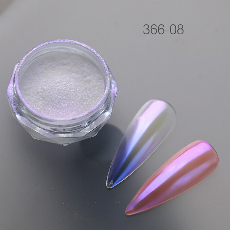 Ultra Shine Aurora Nail Powder – Mirror Chrome Effect Dust for Manicure