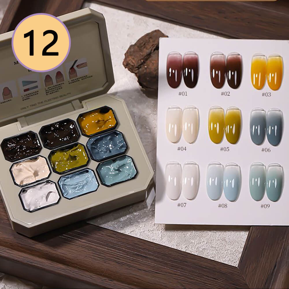 -Color Ombre Nail Gel Polish No Wipe Painting Gel for Nail Art