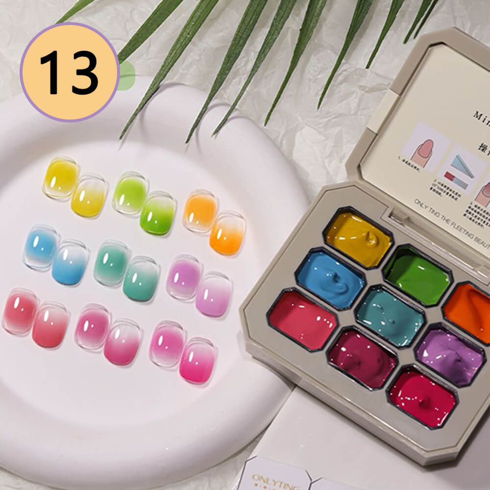 -Color Ombre Nail Gel Polish No Wipe Painting Gel for Nail Art