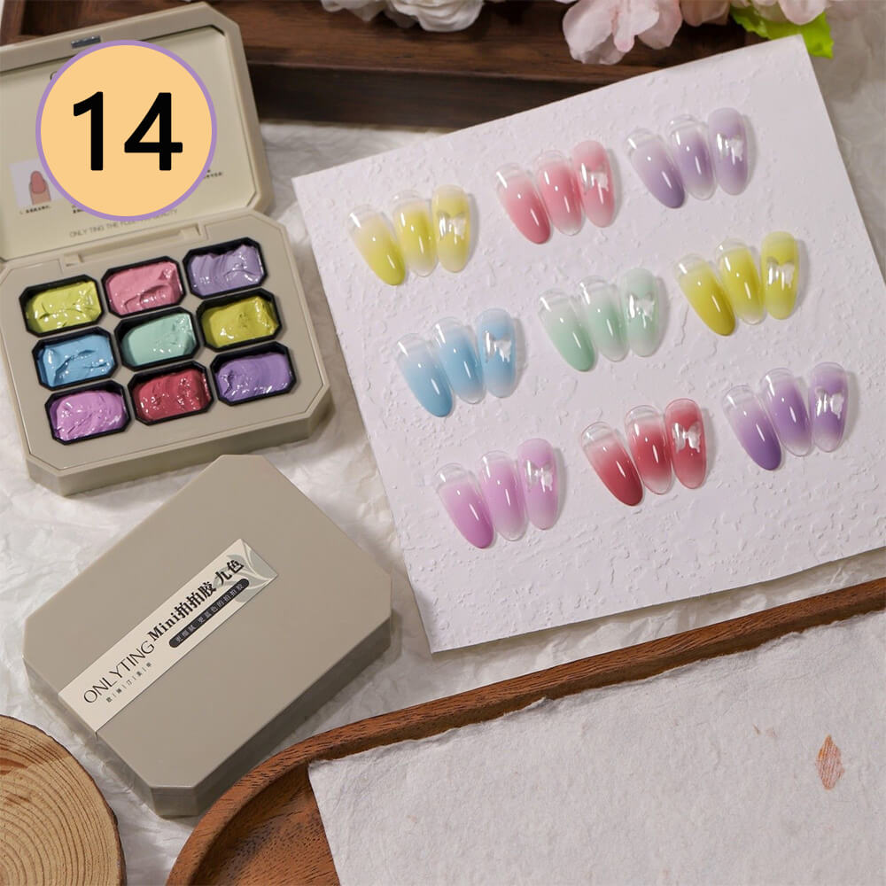 -Color Ombre Nail Gel Polish No Wipe Painting Gel for Nail Art
