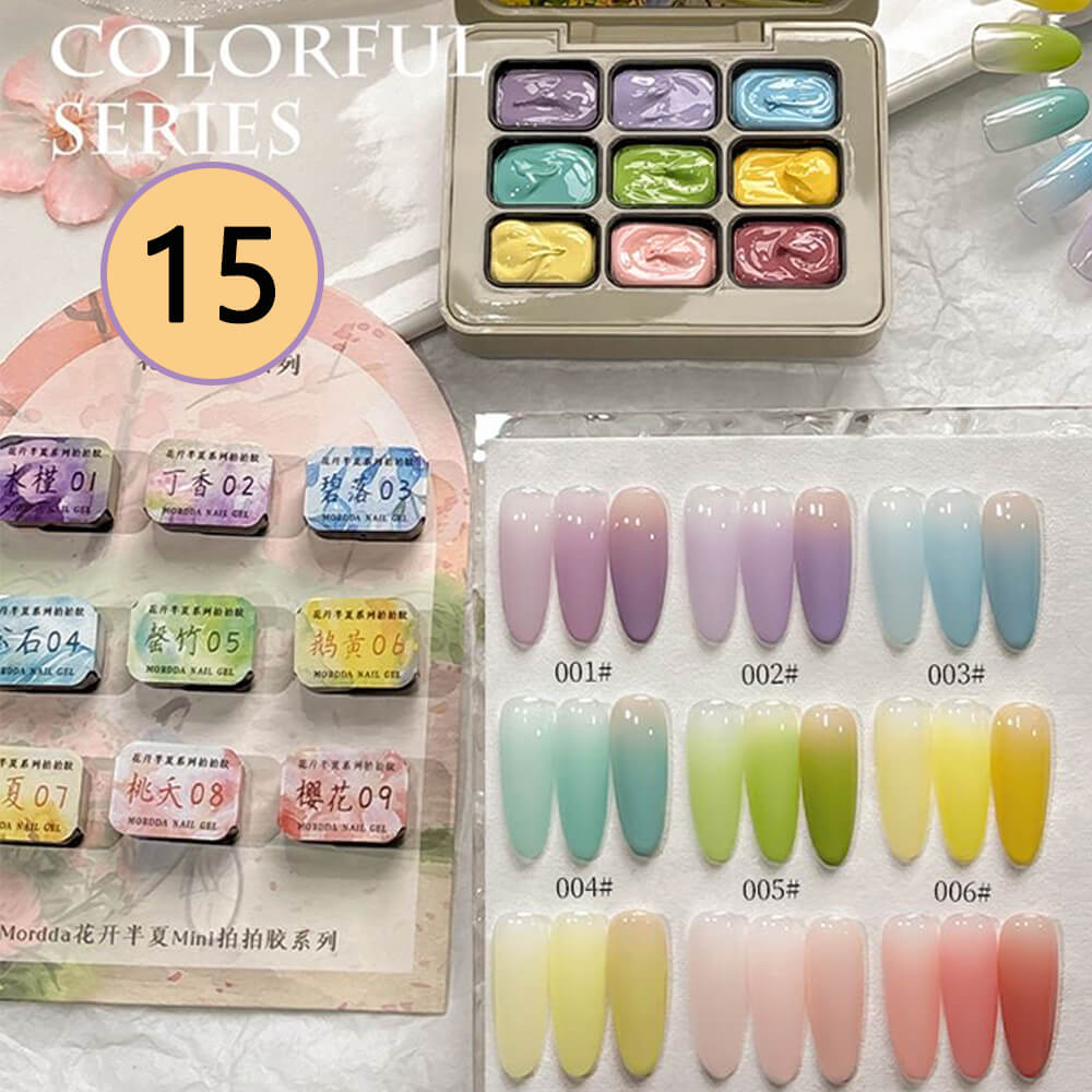 -Color Ombre Nail Gel Polish No Wipe Painting Gel for Nail Art