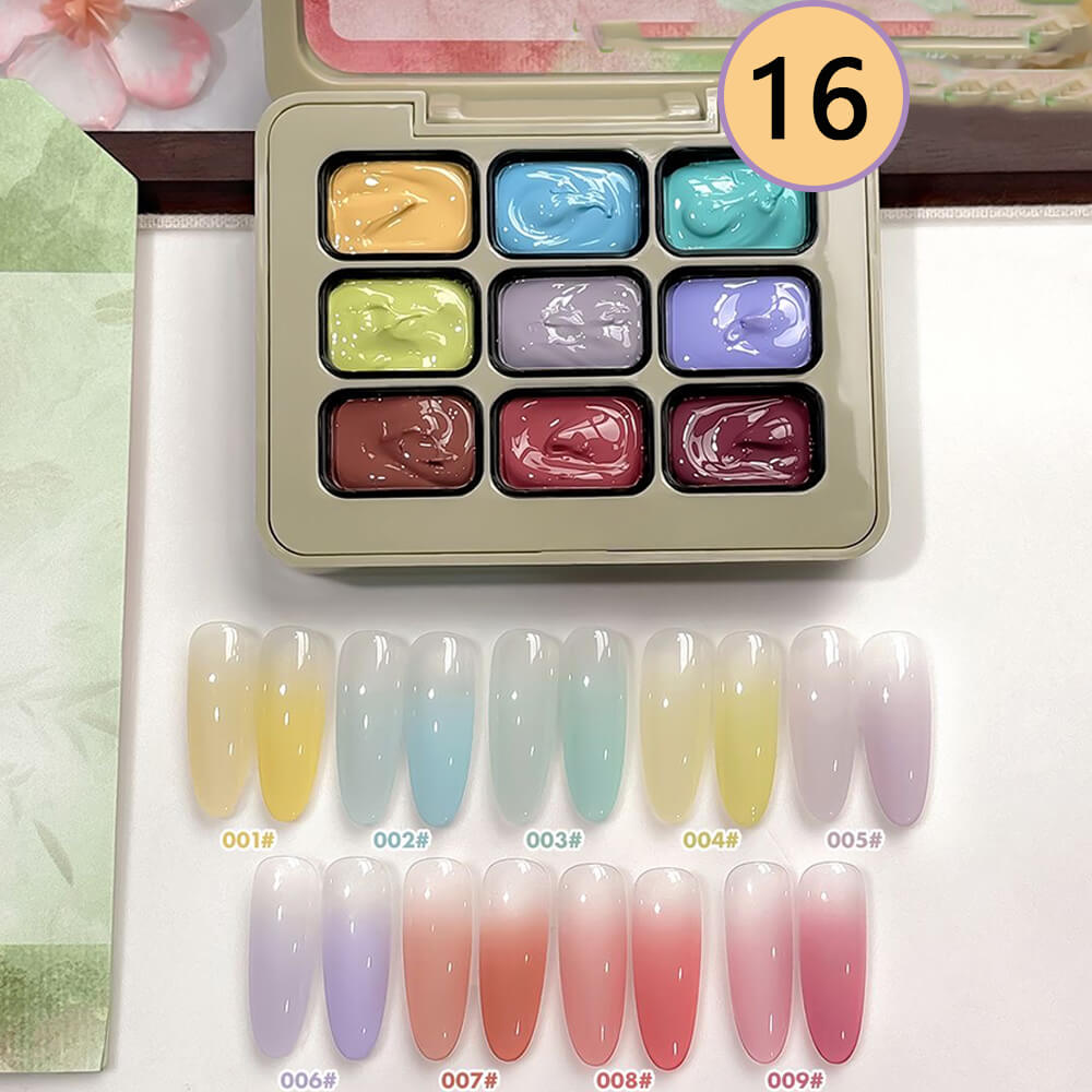-Color Ombre Nail Gel Polish No Wipe Painting Gel for Nail Art