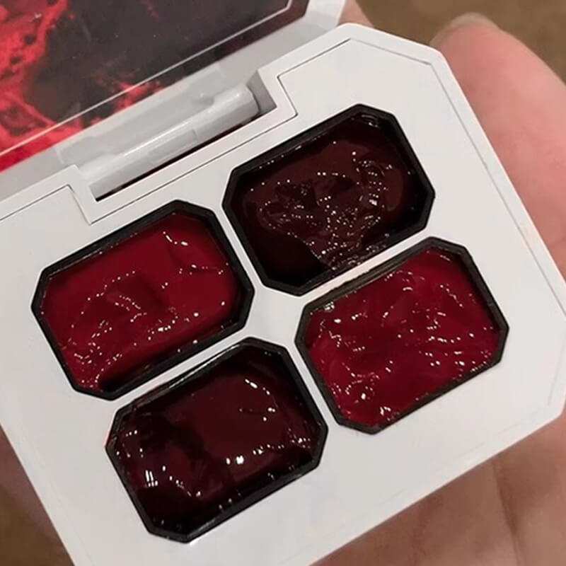 Four Grid Red Pat Paingting Gel No Wipe Gel Nail Polish