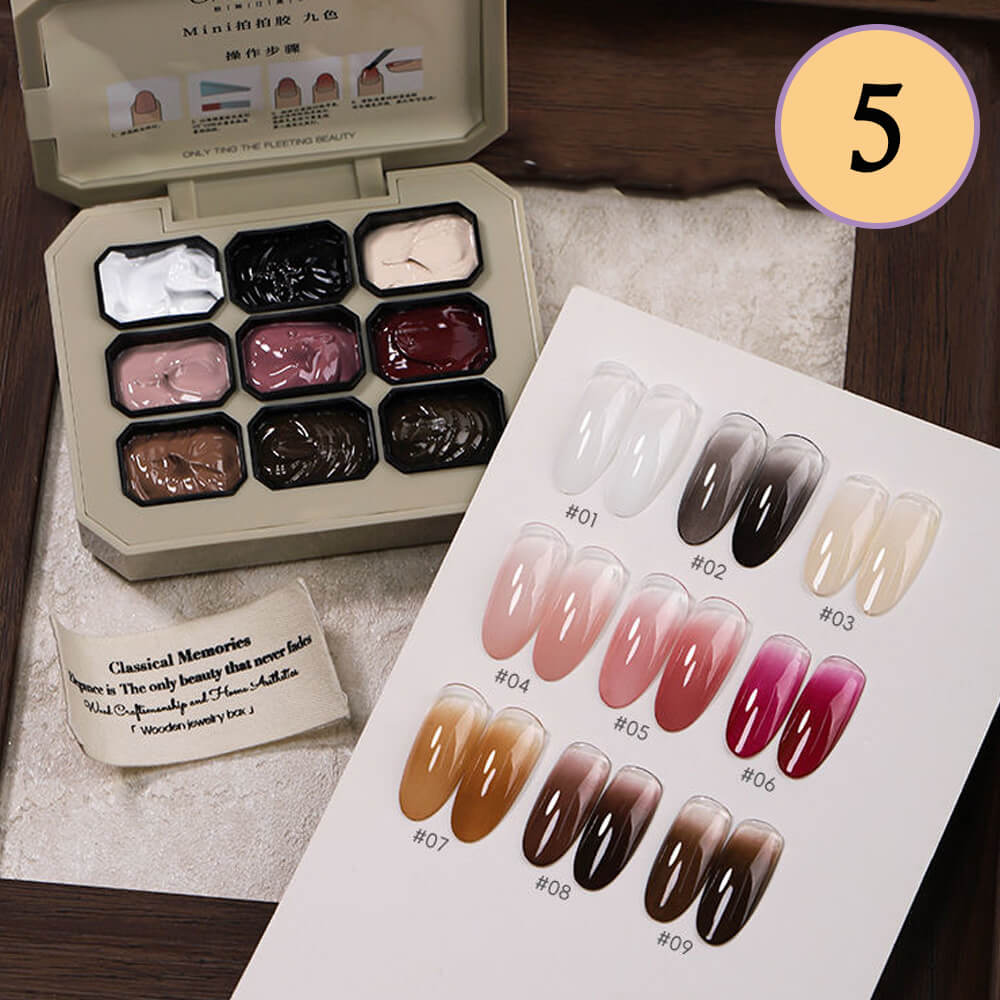 -Color Ombre Nail Gel Polish No Wipe Painting Gel for Nail Art