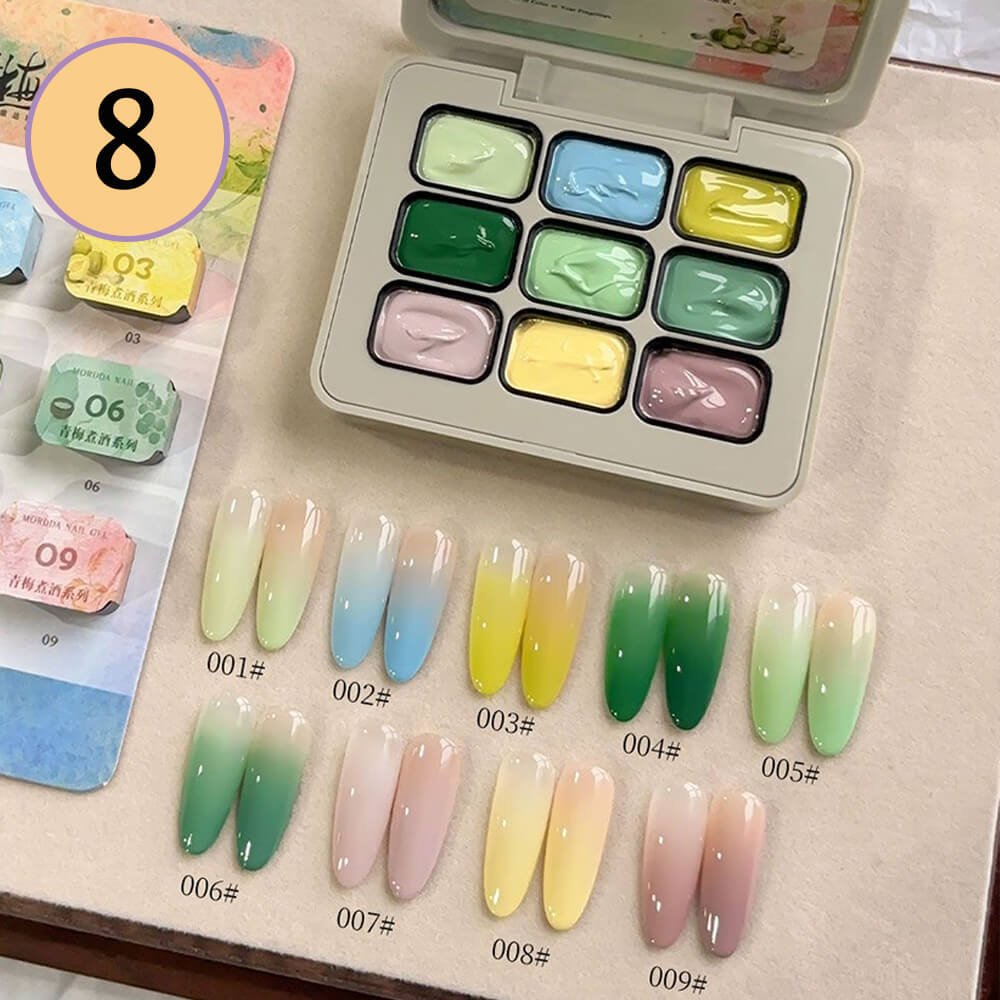-Color Ombre Nail Gel Polish No Wipe Painting Gel for Nail Art