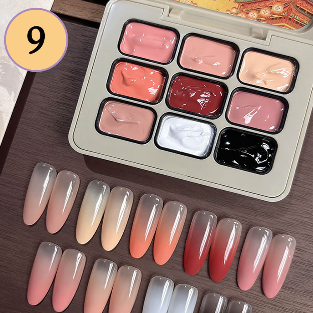 -Color Ombre Nail Gel Polish No Wipe Painting Gel for Nail Art