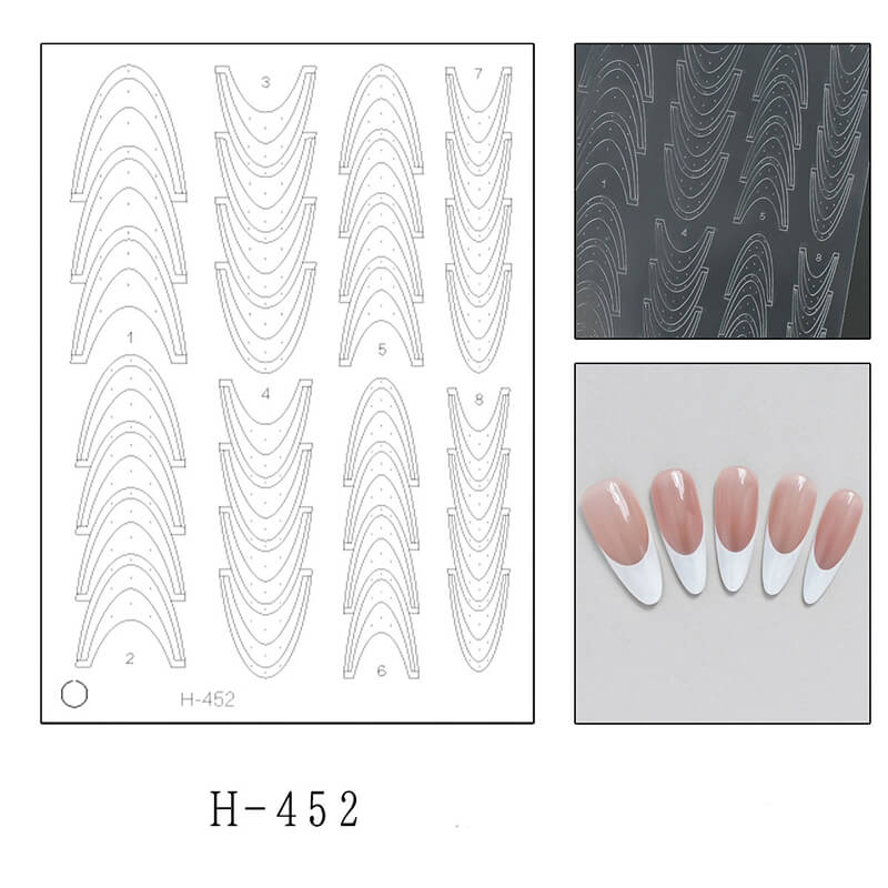 Upgraded Clear Extra-Large Ultra-Thin French Nail Tip Stickers
