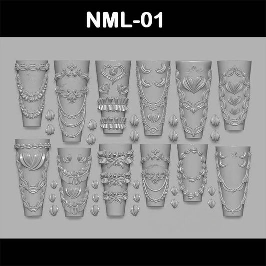 Lace Nail Silicone Mold | Floral Edge Nail Art