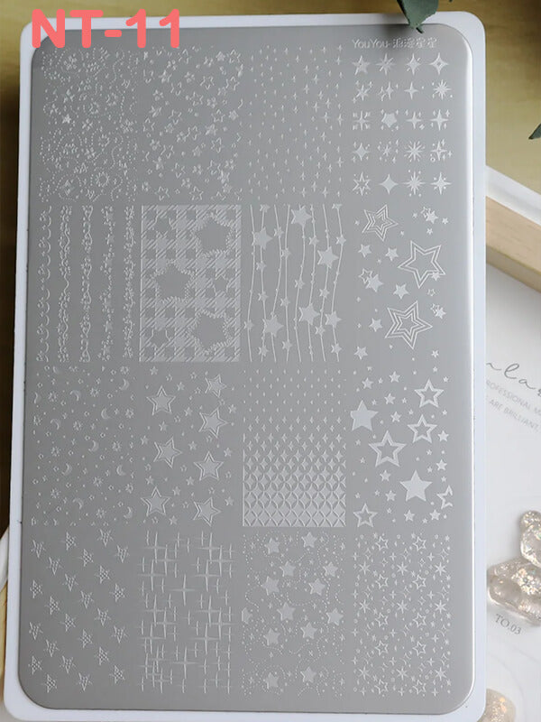 Nail Art Stamping Plate | Cartoon, Plaid, Heart & Star