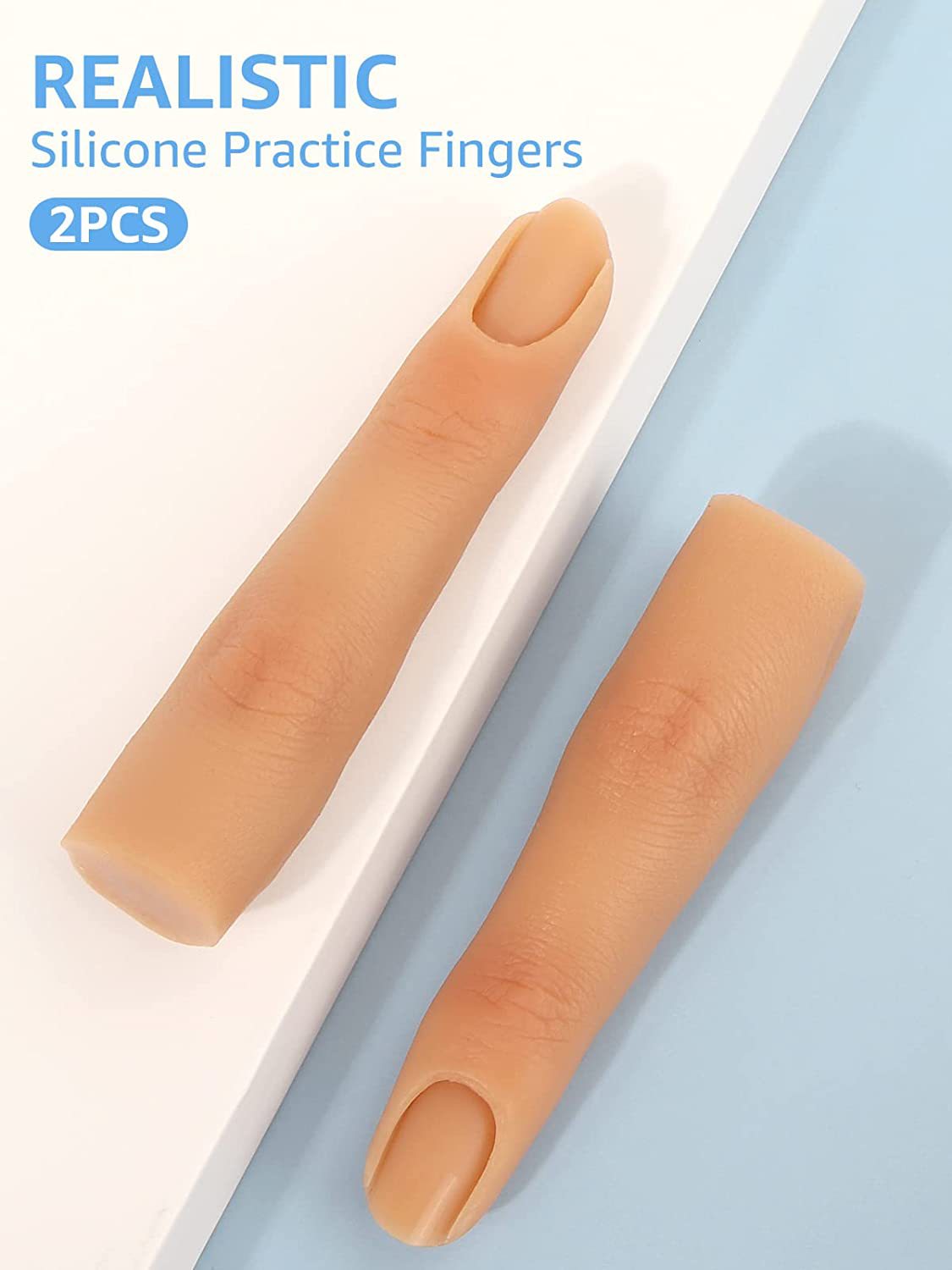Soft Silicone Practice Finger Flexible Nail Art Traning Tool
