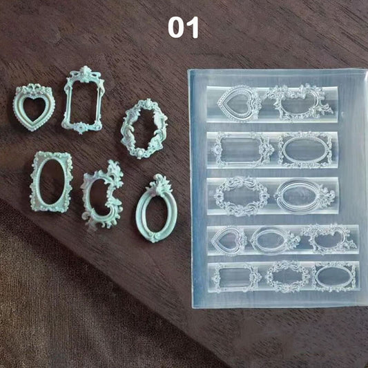 Photo Frame Nail Silicone Mold | DIY 3D Nail Art