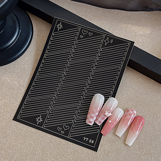 Plaid Nail Stickers | DIY Checkered Nail Art Decals