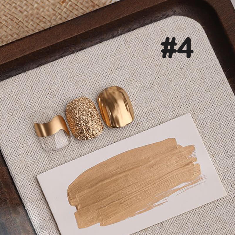 Quick-Dry Metallic Blooming Liquid – Gold, Silver & Copper Nail Ink
