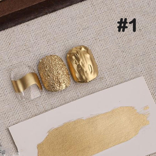 Quick-Dry Metallic Blooming Liquid – Gold, Silver & Copper Nail Ink