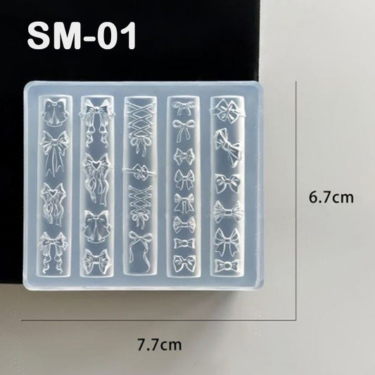 Bow Nail Silicone Mold | 3D DIY Nail Art Tool