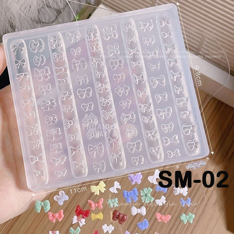 Bow Nail Silicone Mold | 3D DIY Nail Art Tool