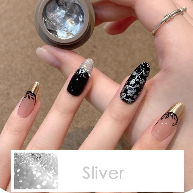 Glod Sliver Nail Transfer Gel Nail Stamping Gel