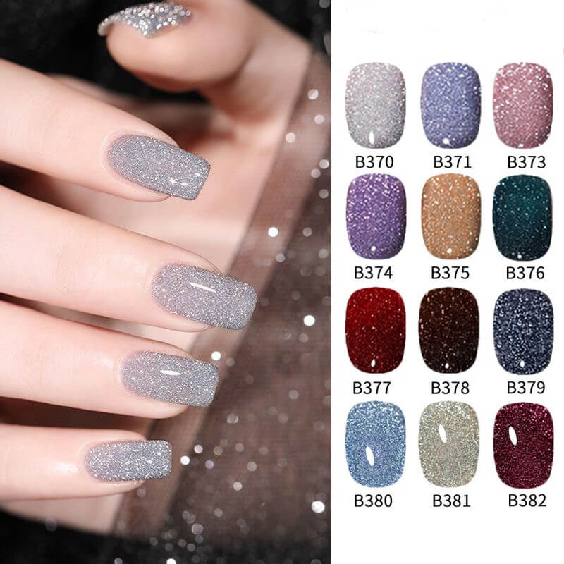 Glitter Nail Gel Shine Like Diamond Sparkle Gel for Nail Art