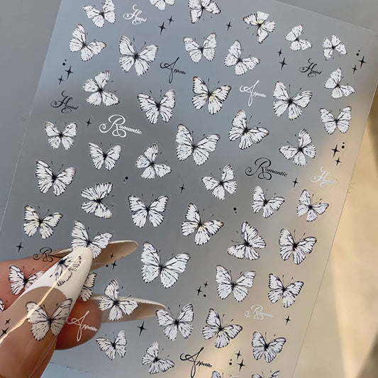 Butterfly Nail Art Stickers - Elegant Nail Decals