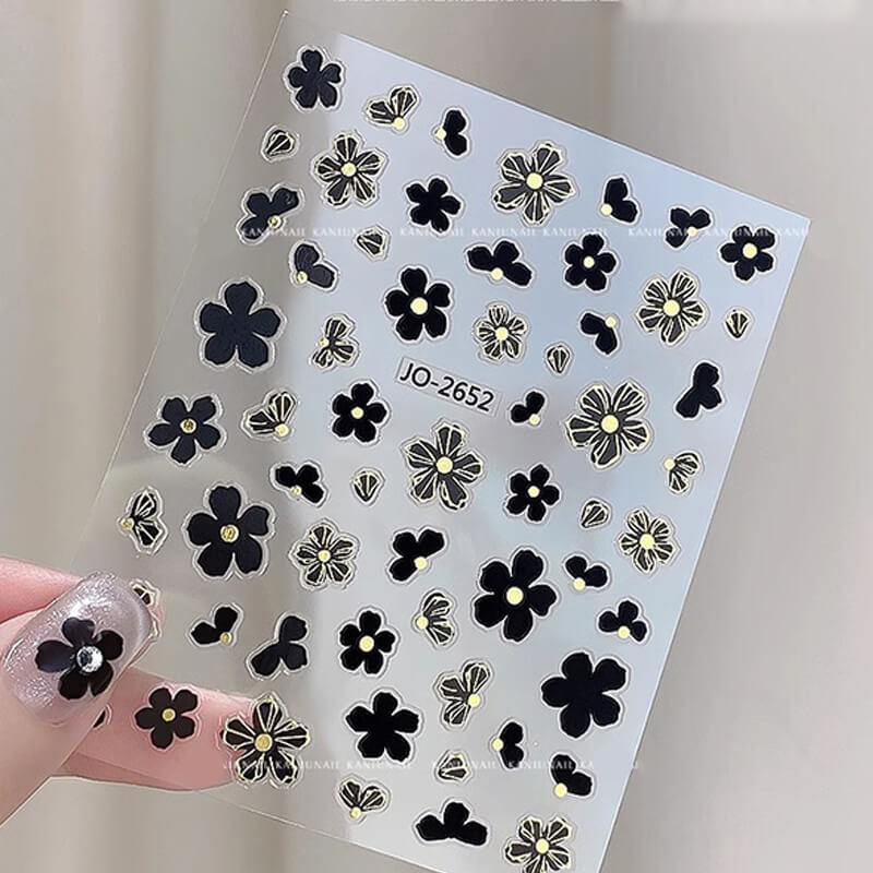 Camellia Nail Art Sitckers Flower Nail Decals