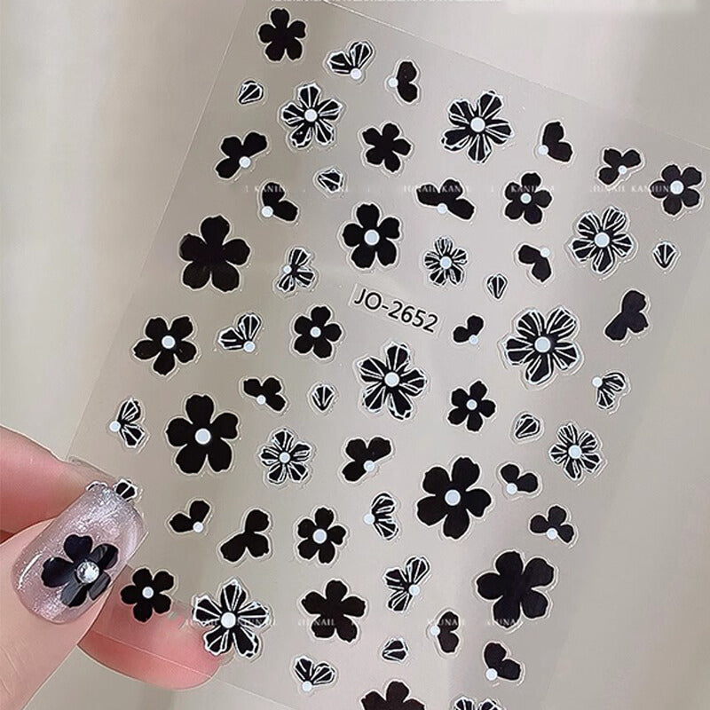 Camellia Nail Art Sitckers Flower Nail Decals
