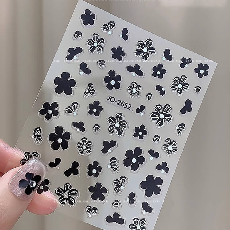 Camellia Nail Art Sitckers Flower Nail Decals