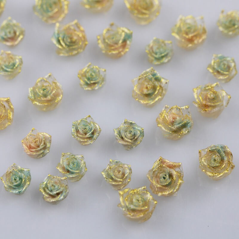 Gradient Camellia Nail Art Decals (50pcs)