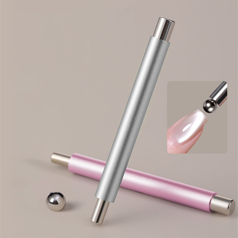 Upgraded Double Head Cat Eye Nail Magnet Stick with Ball – 3D Magnetic Nail Art Tool