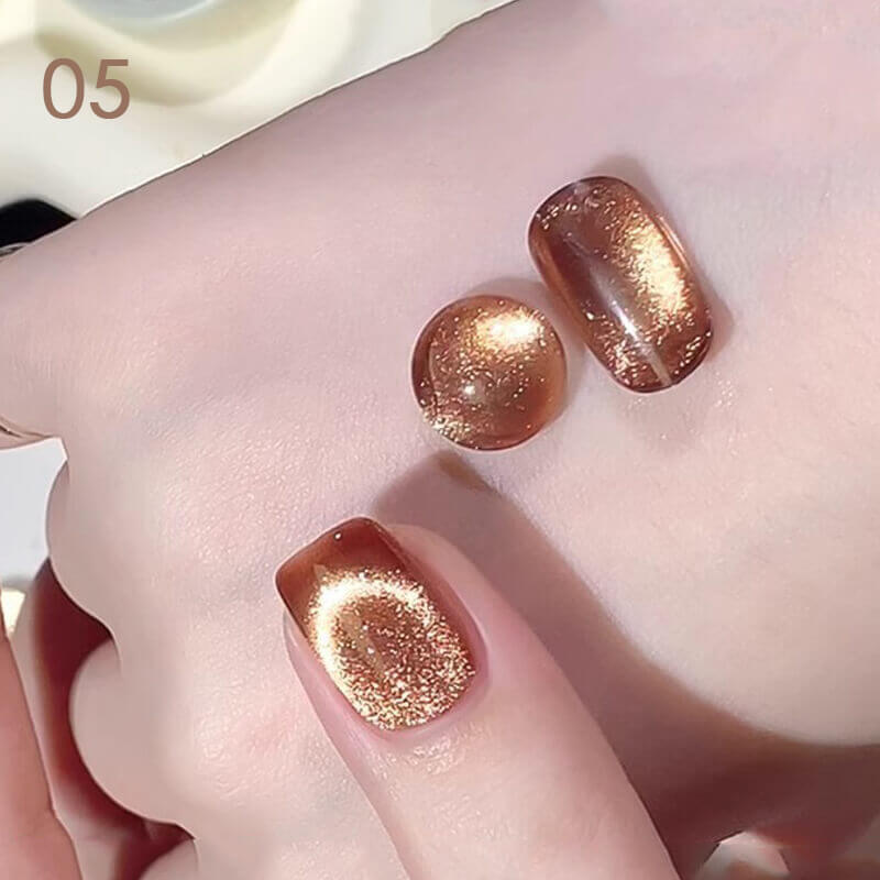Crystal Glitter Cat Eye Gel Nail Polish