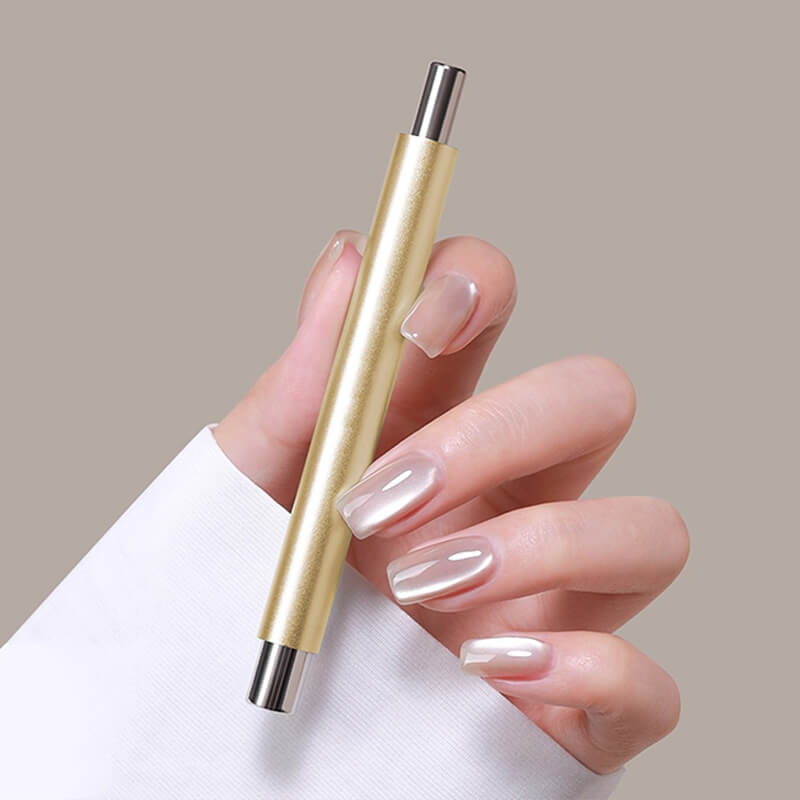 Upgraded Double Head Cat Eye Nail Magnet Stick with Ball – 3D Magnetic Nail Art Tool