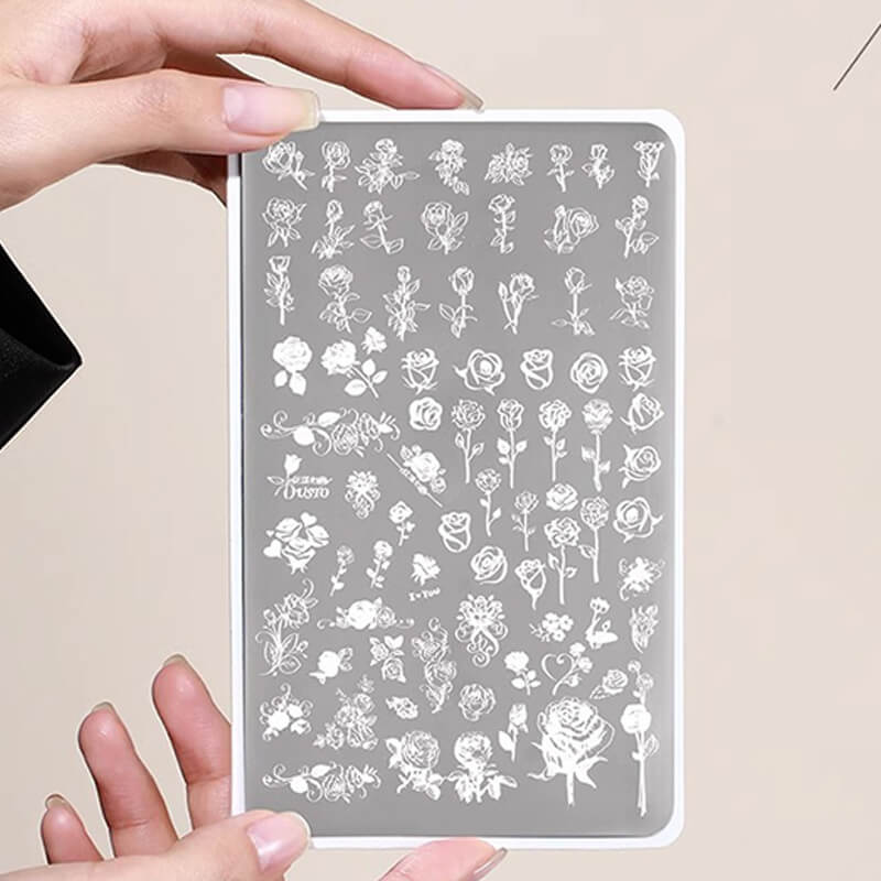 Nail Art Stamping Tempalte Flower Butterfly Lace Plant Nail Stamp Plate