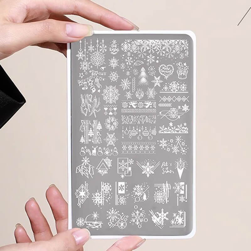 Nail Art Stamping Tempalte Flower Butterfly Lace Plant Nail Stamp Plate