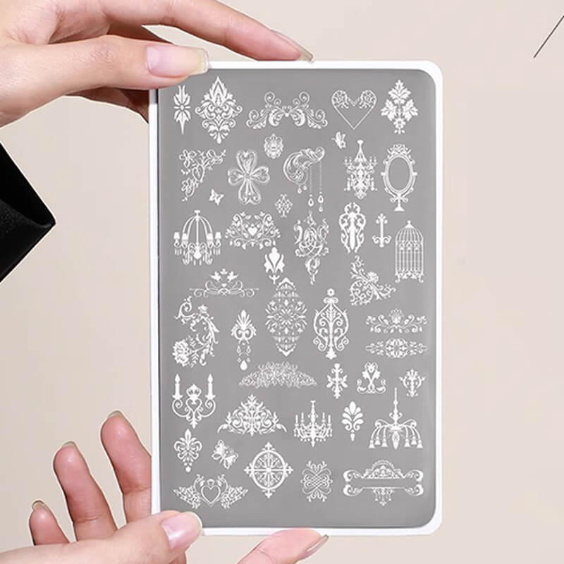 Nail Art Stamping Tempalte Flower Butterfly Lace Plant Nail Stamp Plate