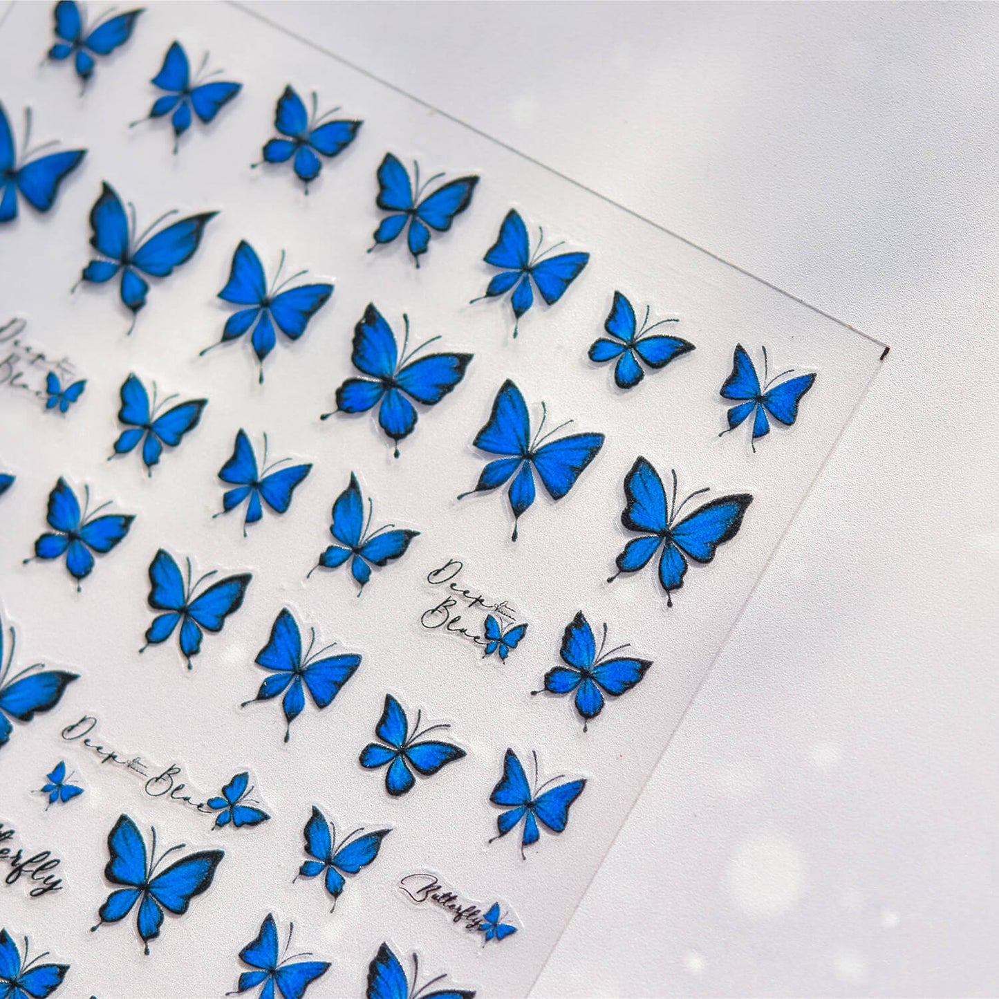 Blue Butterfly Nail Art Sticker
