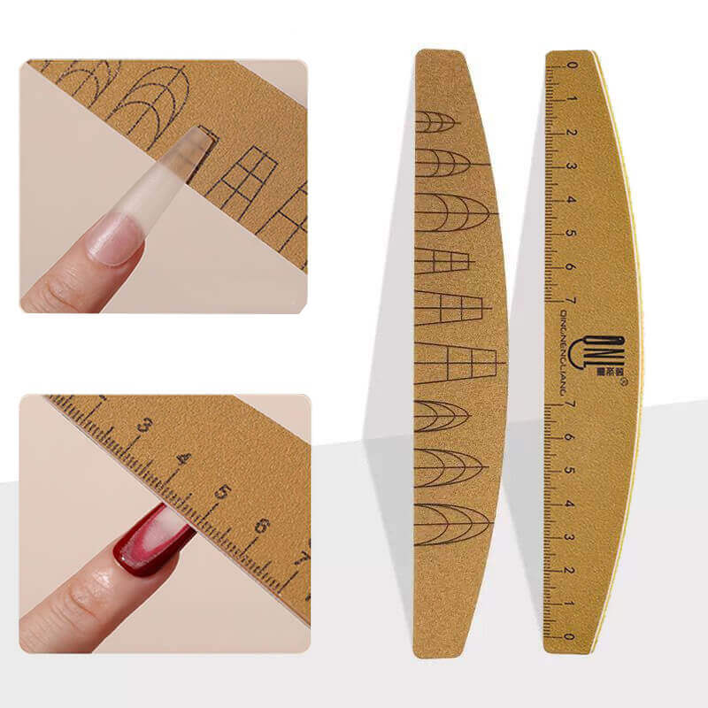 Nail File with Measurement Scale – Professional Gel Removal Tool