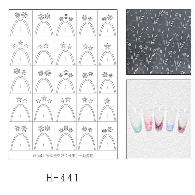 Upgraded Clear Extra-Large Ultra-Thin French Nail Tip Stickers