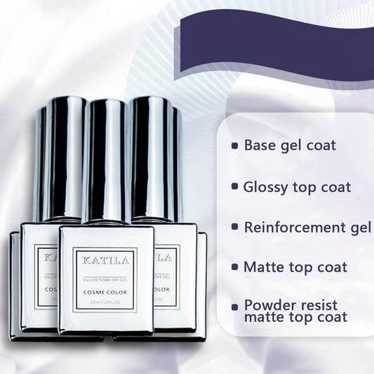 Nail Gel Polish UV/LED Gel Nail Base Coat Gel Top Coat