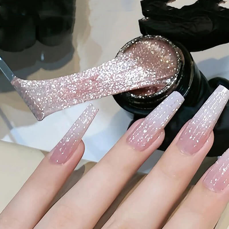 Sparkling Pull Line Nail Gel – No Wipe Elastic Drawing Gel for Nail Art