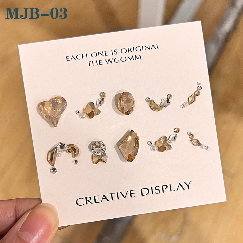 Nail Gem Design Kit Rhinestone for Nail DIY Designed Nail Decoration