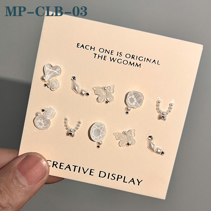 Rhinestone Decoration Kit for Nail DIY Heart Star Rhinestone Nail Art