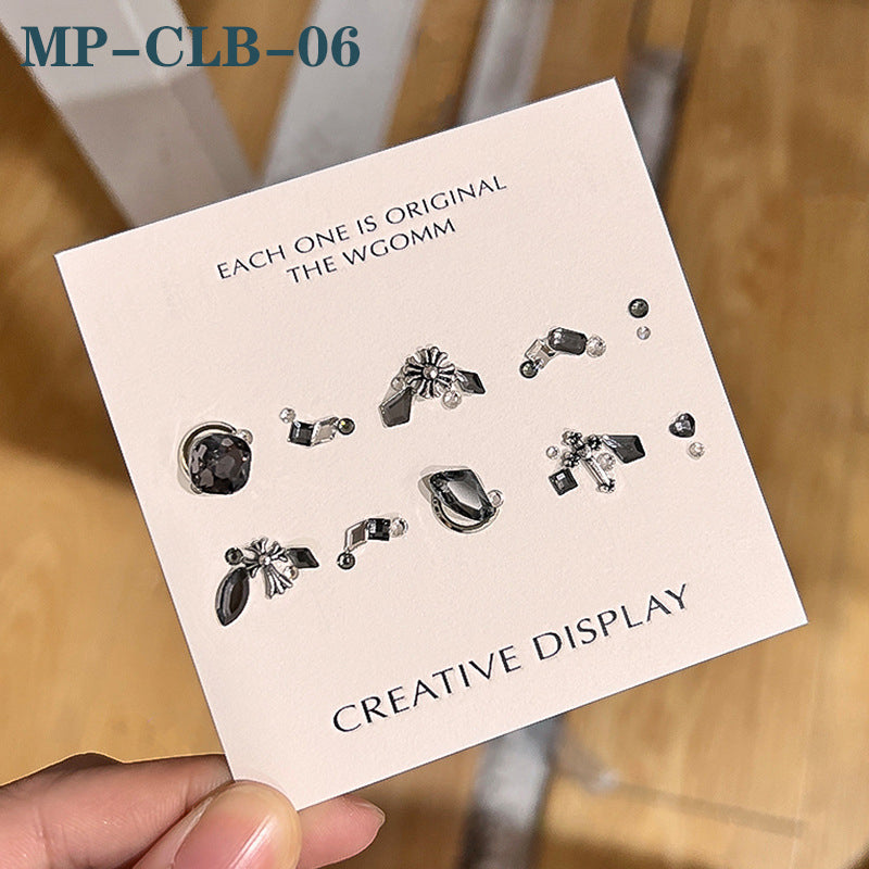 Rhinestone Decoration Kit for Nail DIY Heart Star Rhinestone Nail Art