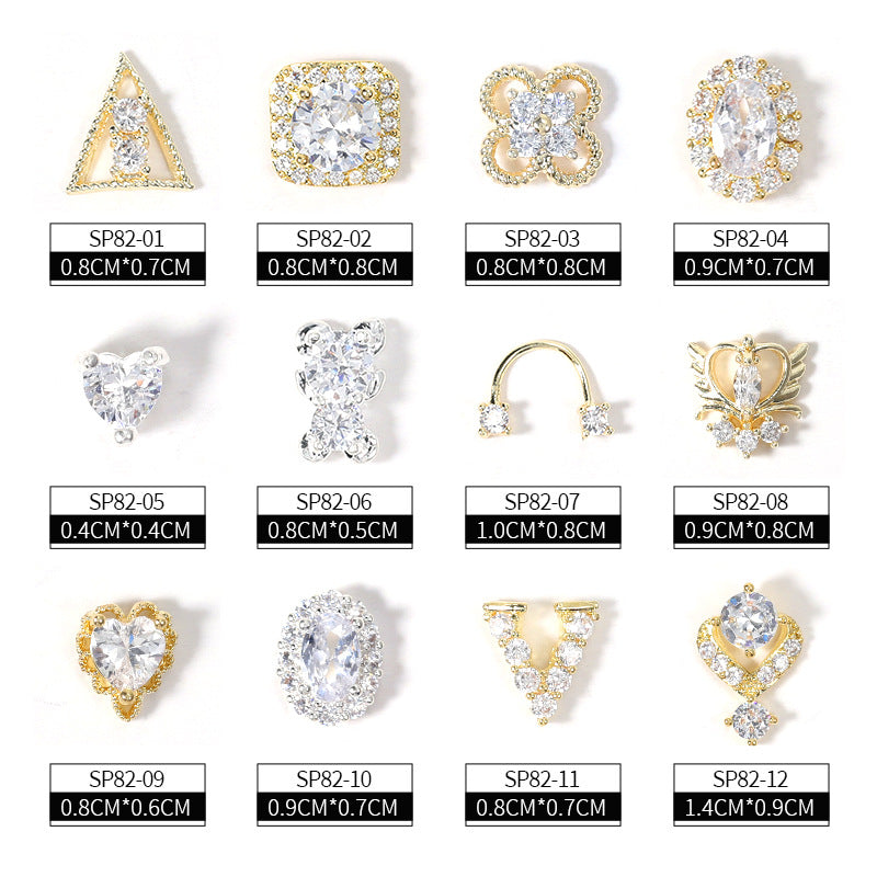 3D Shiny Zircon Rhinestone Nail Decoration Diamond
