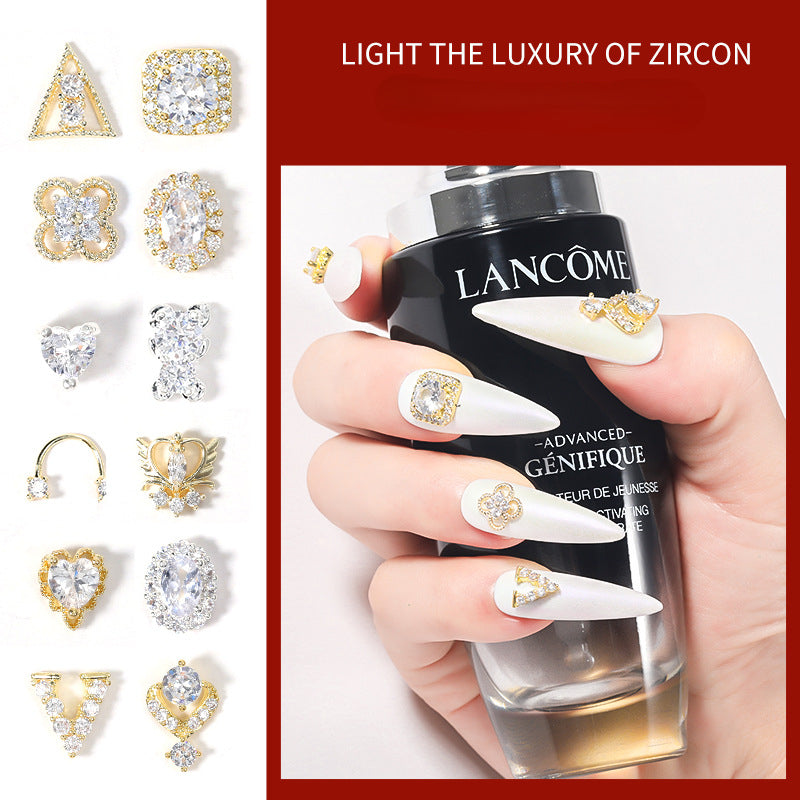 3D Shiny Zircon Rhinestone Nail Decoration Diamond