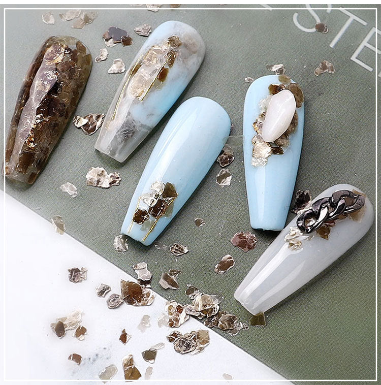 Nail Art Mica Sheet Irregular Copper Sheet for Nail Decals