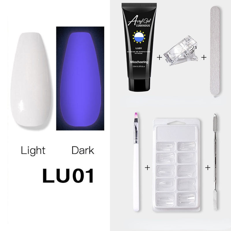 Luminous Poly Nails Gel Set Extension Acrylic Gel Set Builder Nail Gel Kit