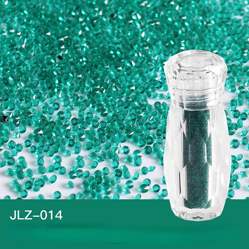 Ultra Mini Rhinestone Nail Art AB Gem Glitter Diamond Beads Nail Decals