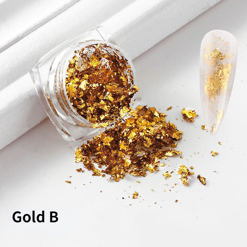 Gold Sliver Foil Paper Nail Decoration DIY Tools