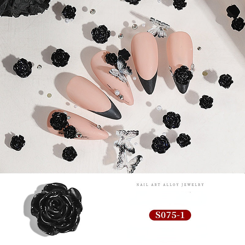 Alloy Jewelry for Nail Art Cross Heart Rose Chain Rhinestone