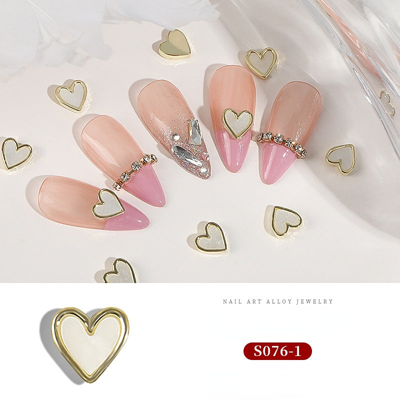 Alloy Jewelry for Nail Art Cross Heart Rose Chain Rhinestone